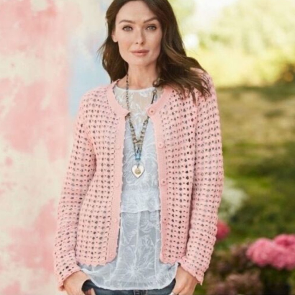 SUNDANCE Pink Women's Cardigan XS